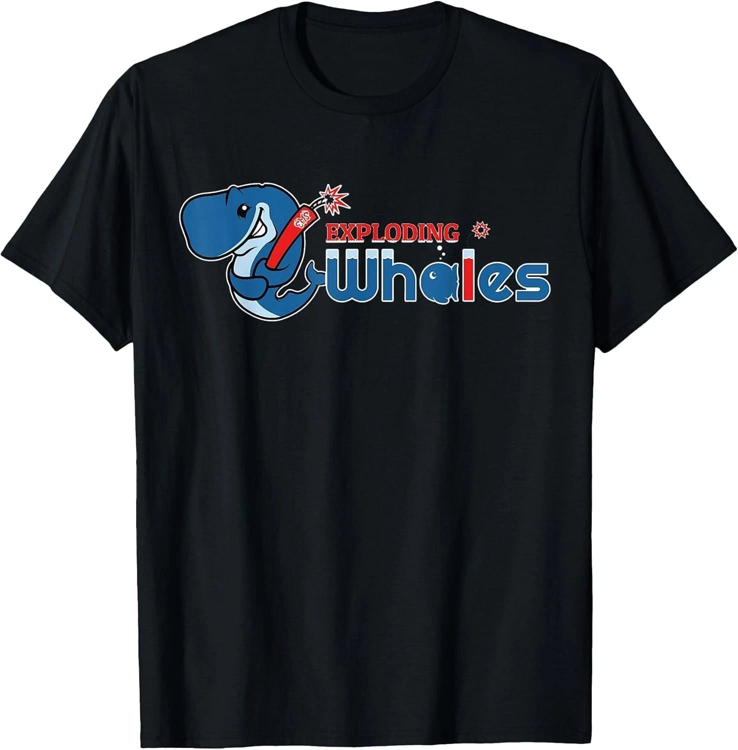 Exploding Whales: It's a Real Thing! - Funny Whale Joke Cotton Tee