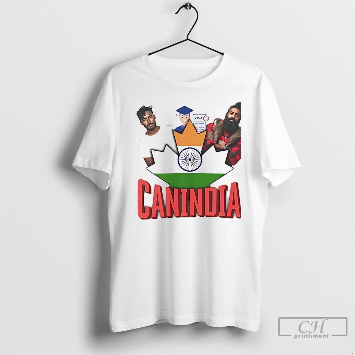 Premium Canindia Visa India Flag Christmas T Shirts