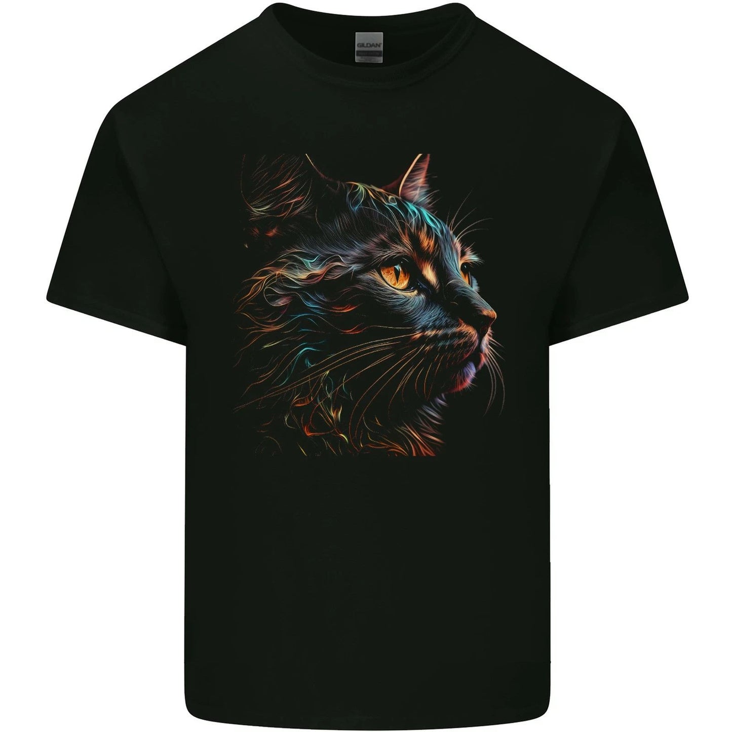 A Fantasy Cat With Cool Colours 2 Mens Light Cotton T-Shirt
