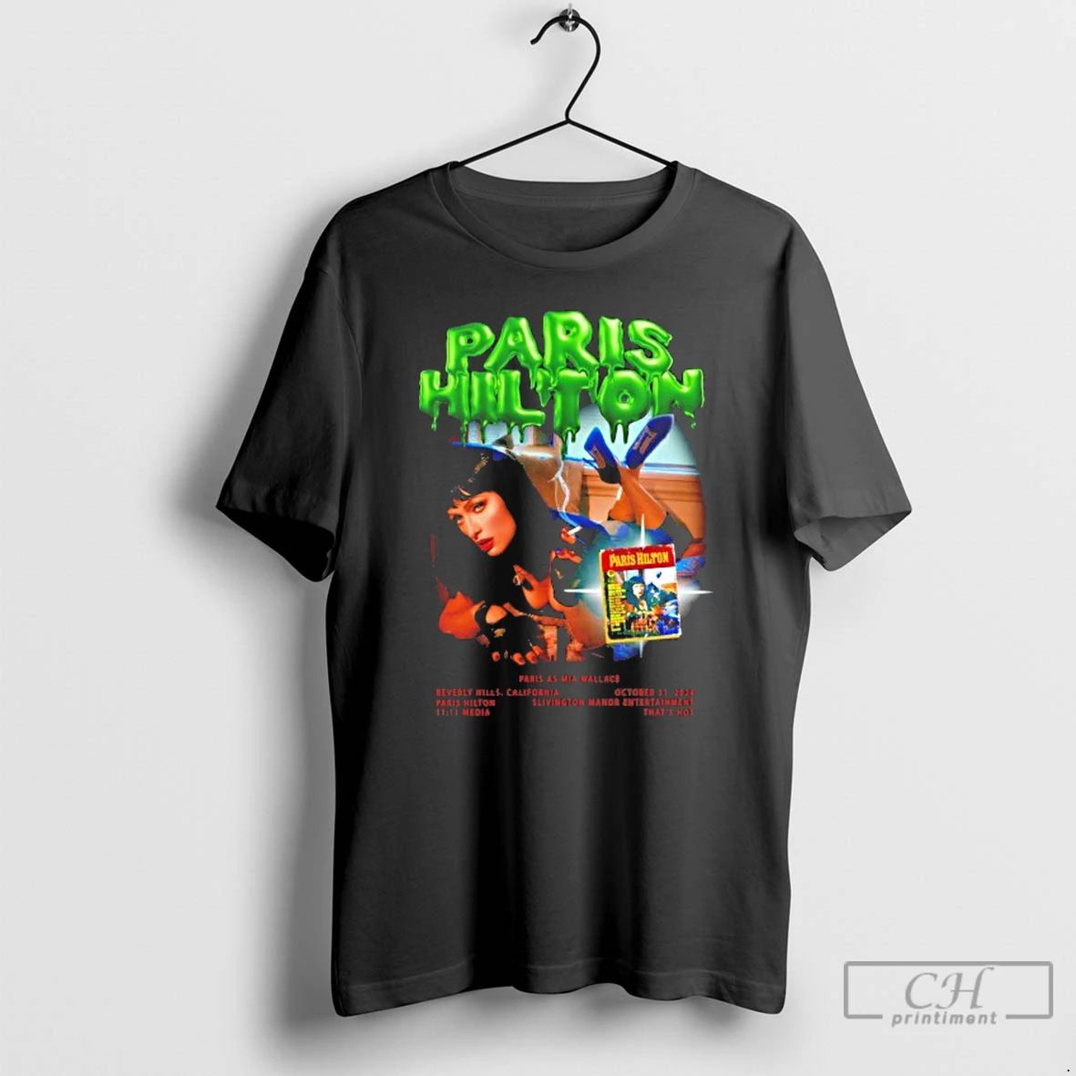 Classic Paris Hilton Mia Wallace Halloween T Shirts