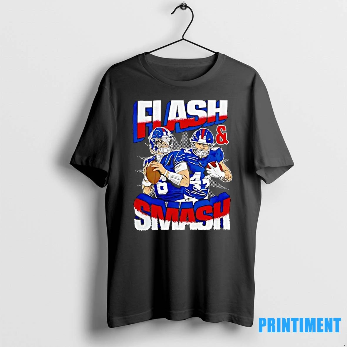 Jaxson Dart And Cam Skattebo Flash And Smash New York Giants Football Cartoon Tshirts Sweater