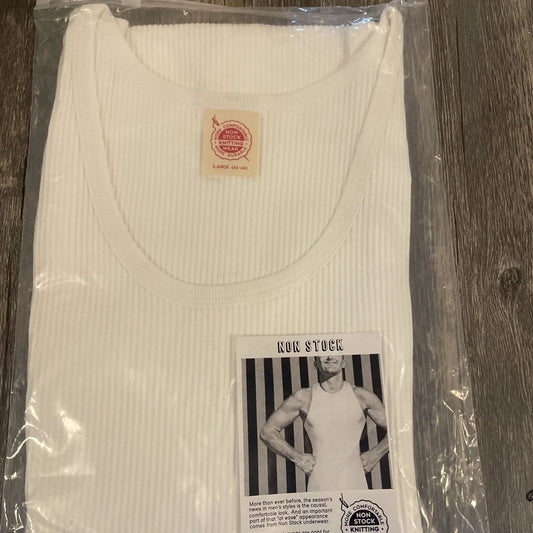 NON STOCK Men Cotton Basic Tank Top Slim Casual Ribbed Sleeveless T-Shirt Beach
