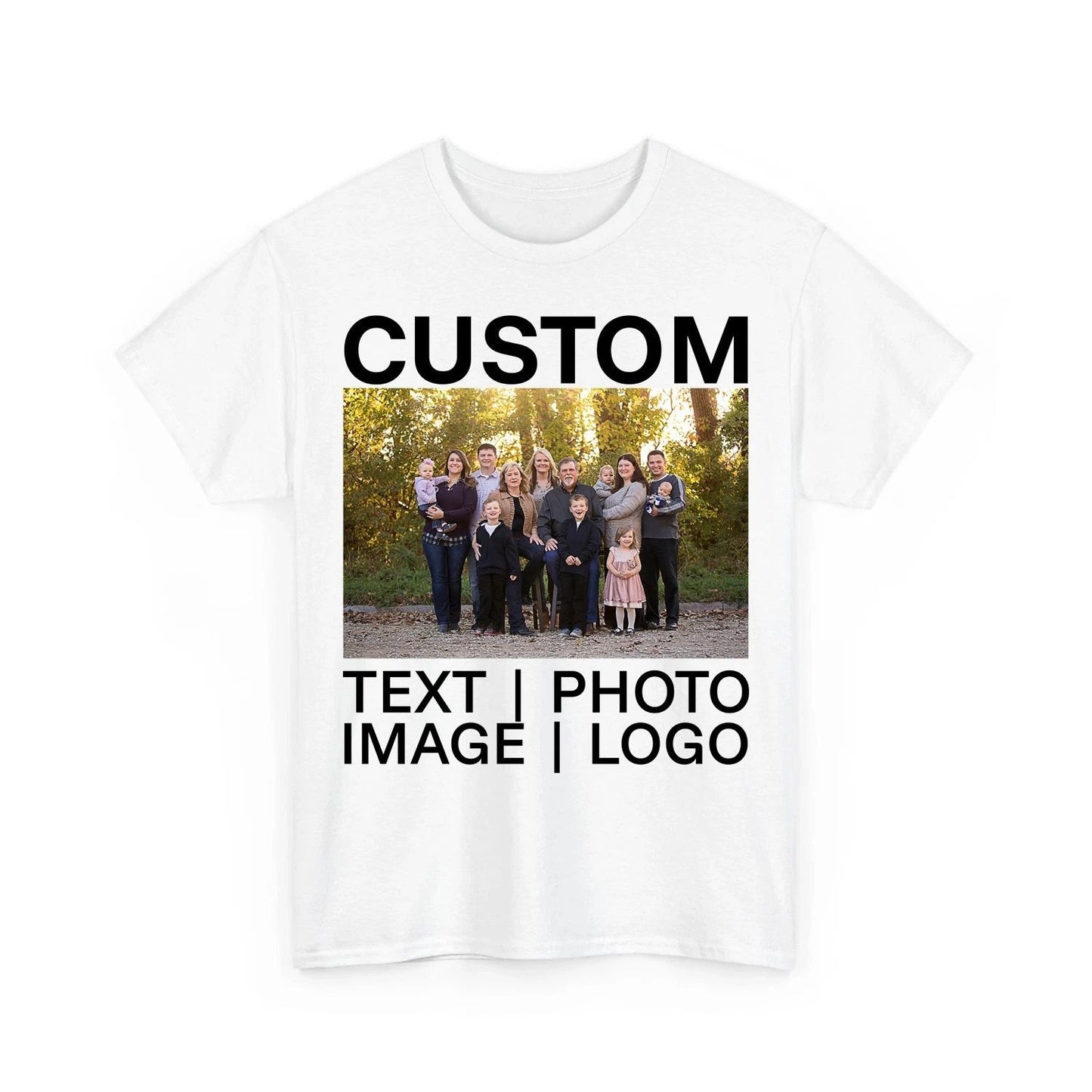 Personalized Custom T-shirt Printing With Your Photo, Text, Logo, Anything New
