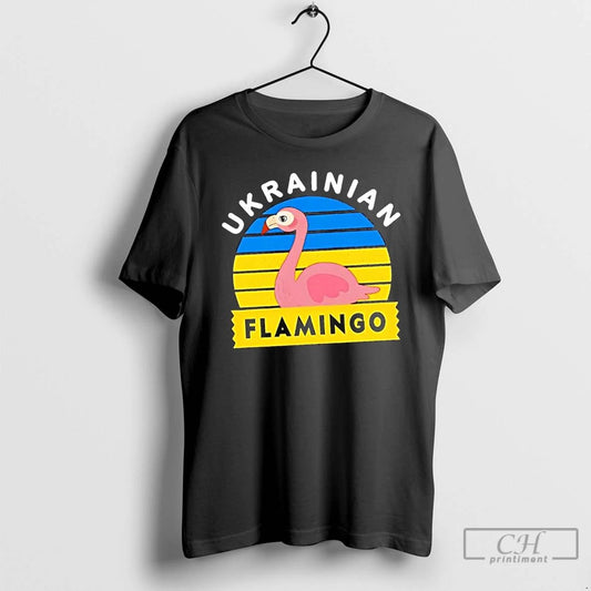 Classic Ukrainian Flamingo T Shirts Hoodie Longsleeve