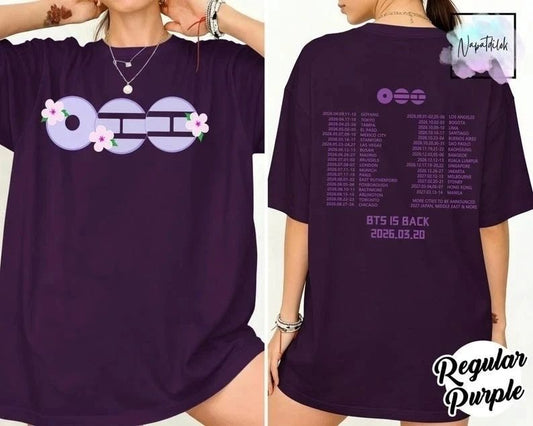 BTS World Tour 2026 Arirang T-Shirt, Kpop Army Concert Outfits Tee