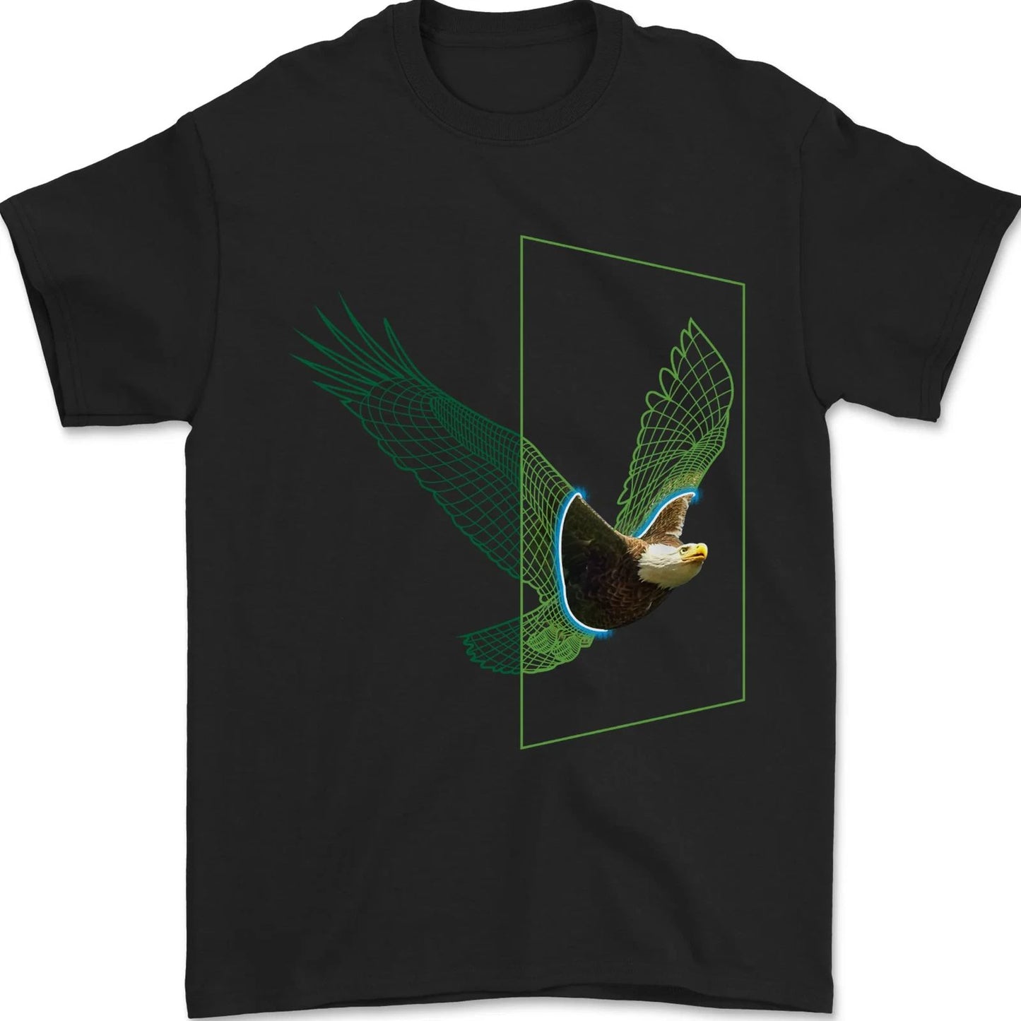 A SCI-FI American Eagle Mens T-Shirt 100% Cotton