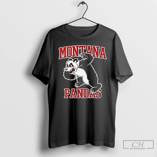 Classic Montana Pandas Mascot Logo College Sports Team T Shirts