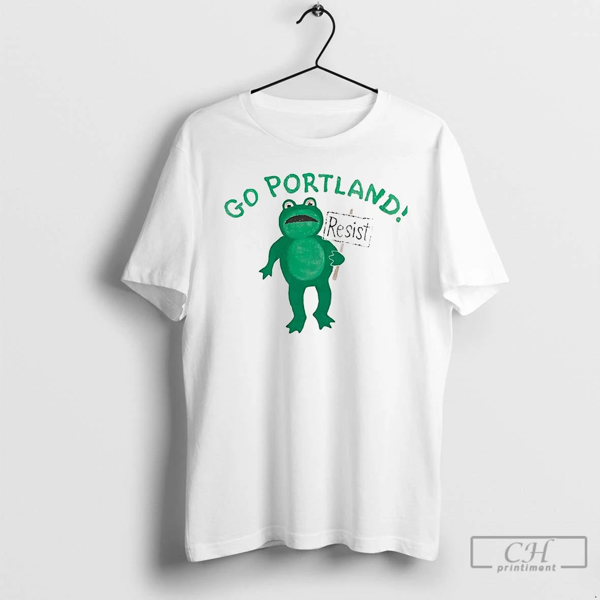 Classic Portland Frogs Go Portland Resist T Shirts