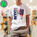 Nyc Tee New York City Statue Of Liberty With Usa Flag 2025 T-Shirt