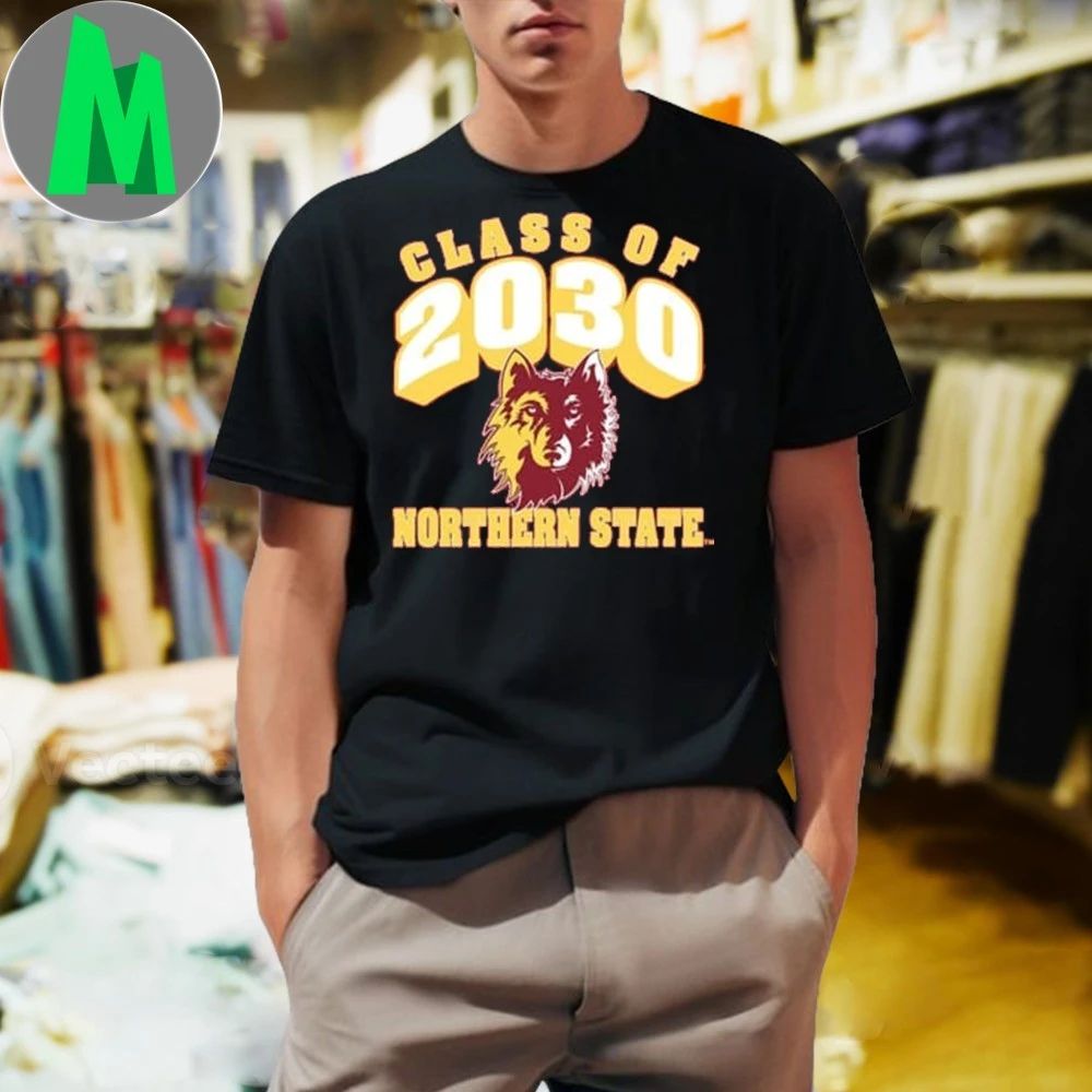 Rally Northern State Wolves Maroon Class of 2030 Shirt