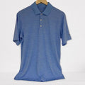 Walter Hagen Men’s ESS Space Dye Golf Polo Daybreak Blue Moisture-Wicking NWT