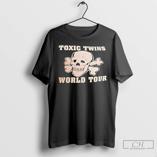 Classic Skull Toxic Twins World Tour T Shirts