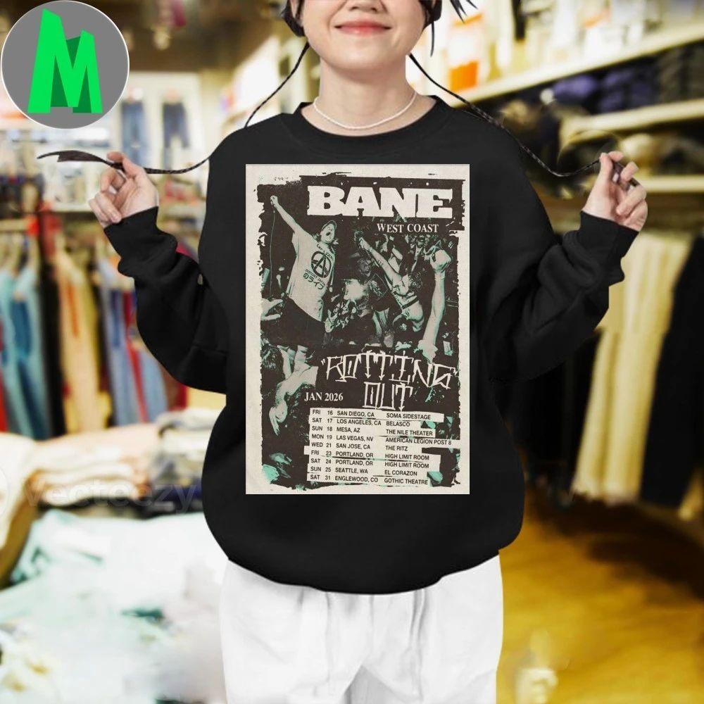Original BANE 2026 West Coast Tour Poster Shirt