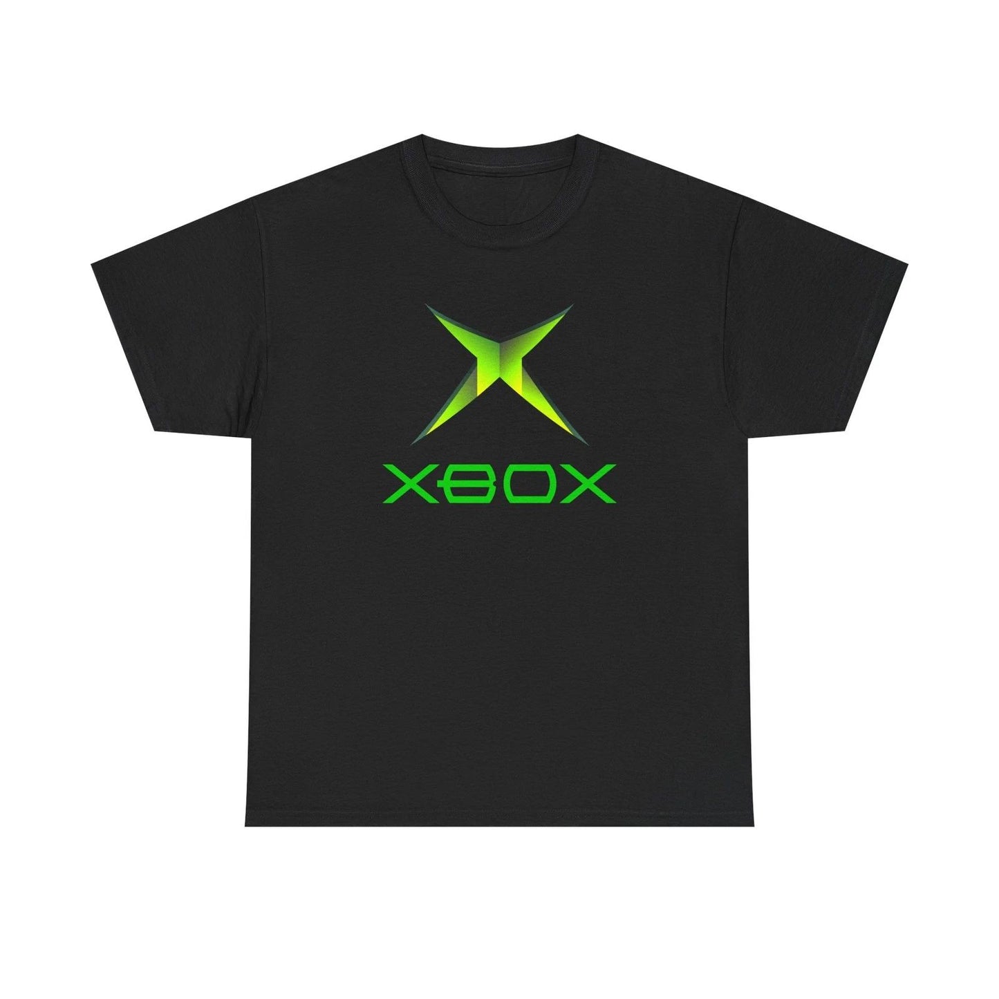 Original Retro Xbox logo green Black Tee