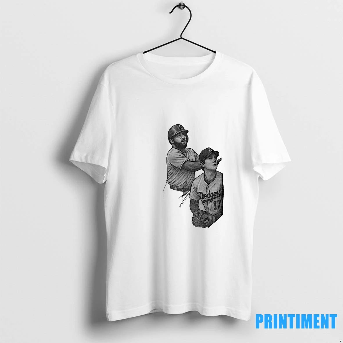 Vladdy Guerrero Jr X Shohei Ohtani Photo Art World Series Baseball Match Iconic Moment Tshirts