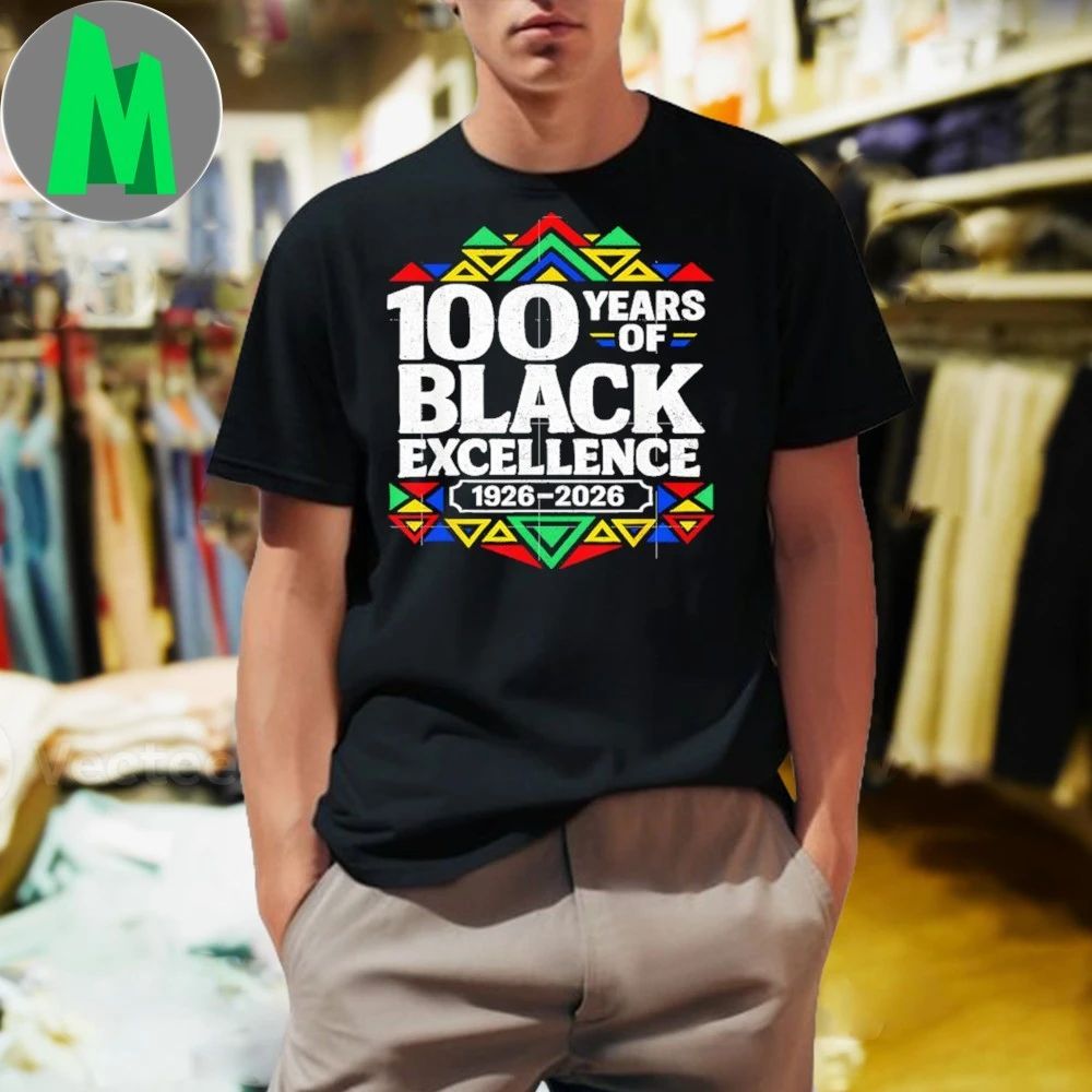 100 Years of Black Excellence Centennial Black History Month T-Shirt