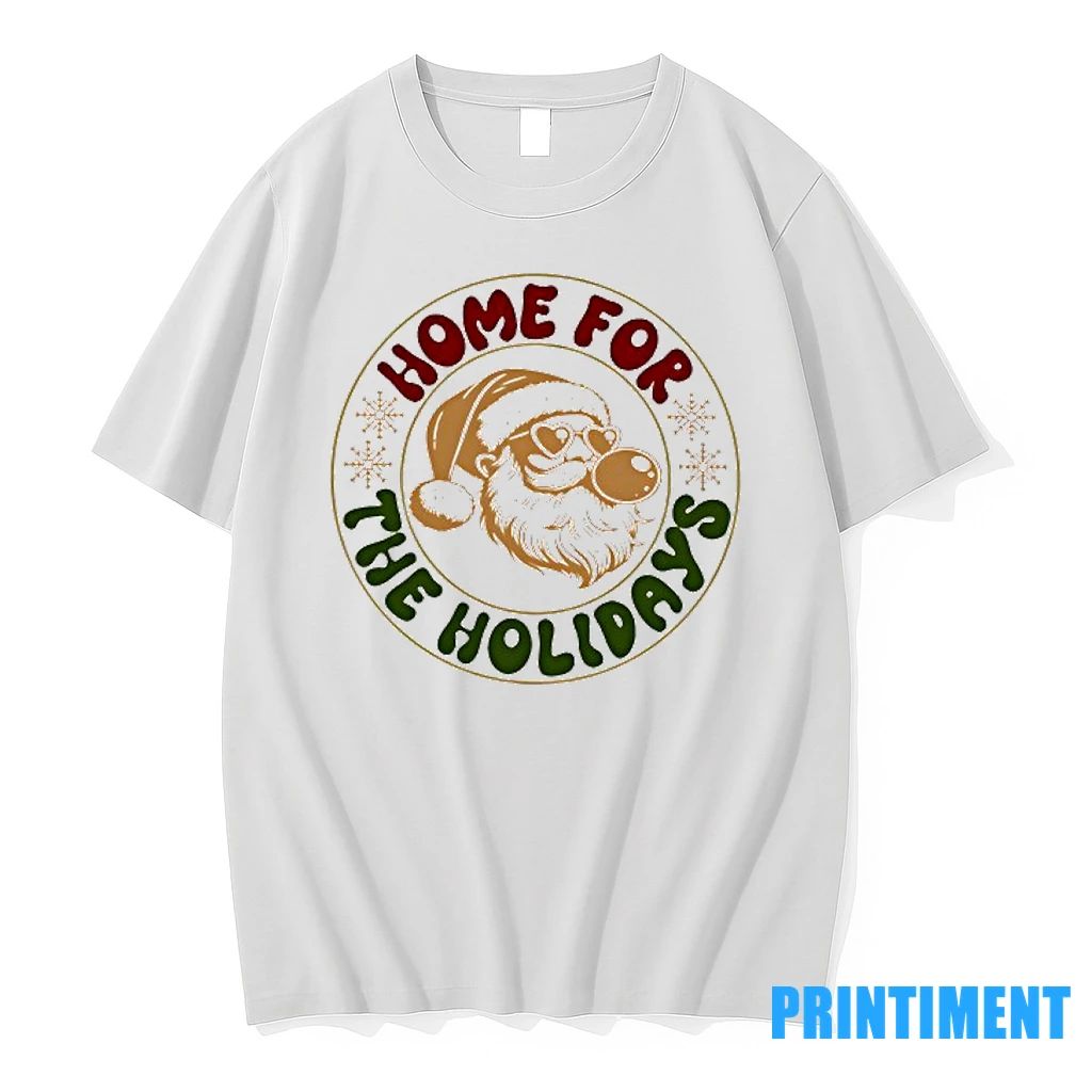 Santa Claus Home For The Holidays Merry Christmas Tshirts Sweater