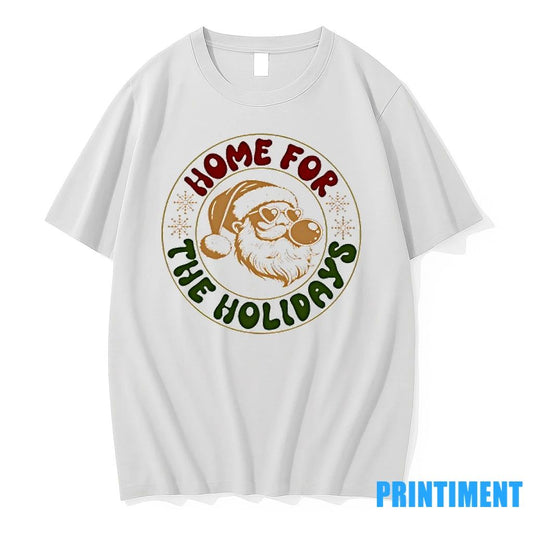 Santa Claus Home For The Holidays Merry Christmas Tshirts Sweater