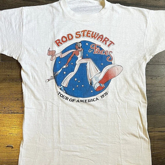 Merry Christmas Rod Stewart & Faces 1975 Collection  S-235XL T-Shirt K7.7