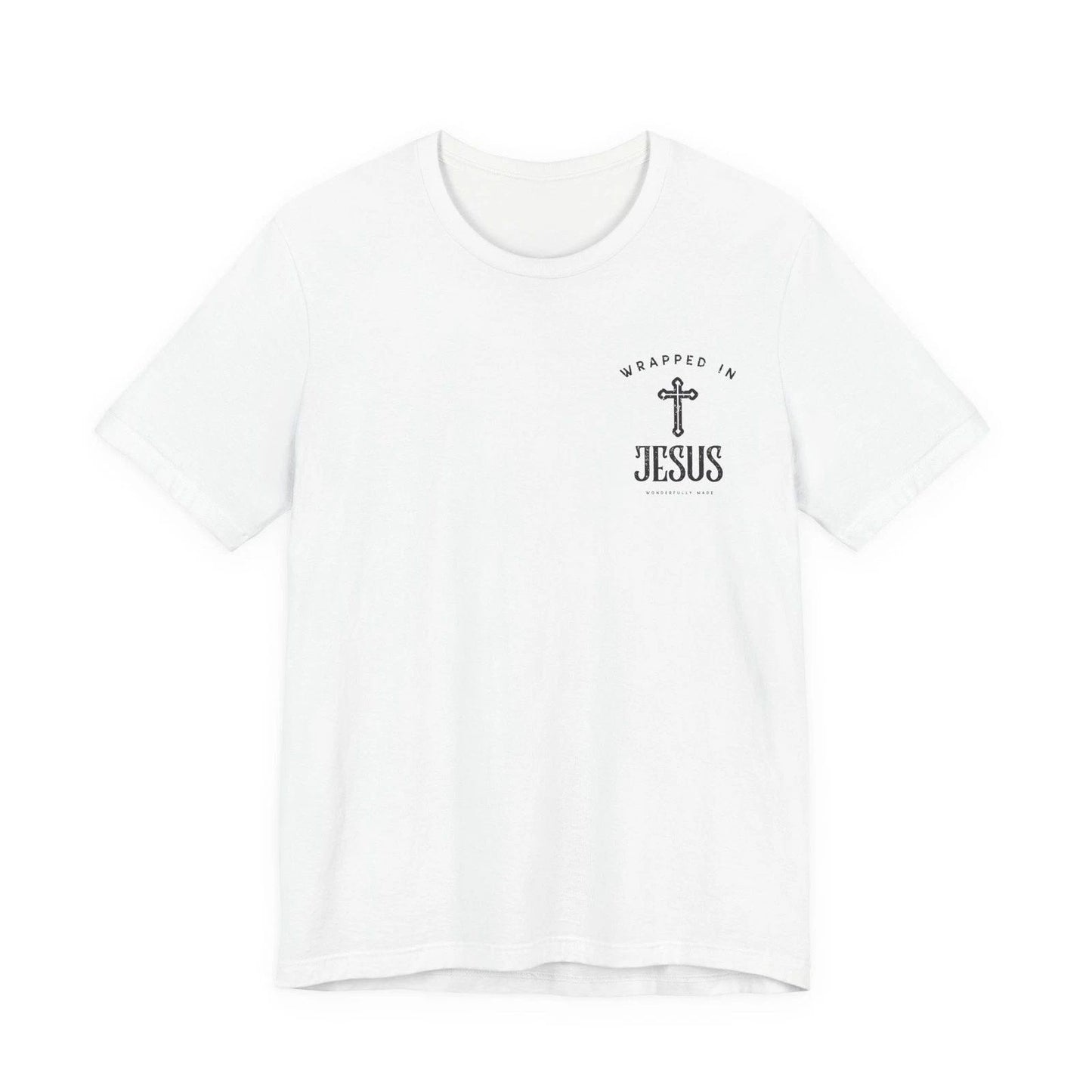 Unisex Roaring Tiger Psalm 19:1 T-Shirt | Wrapped in Jesus chest print.