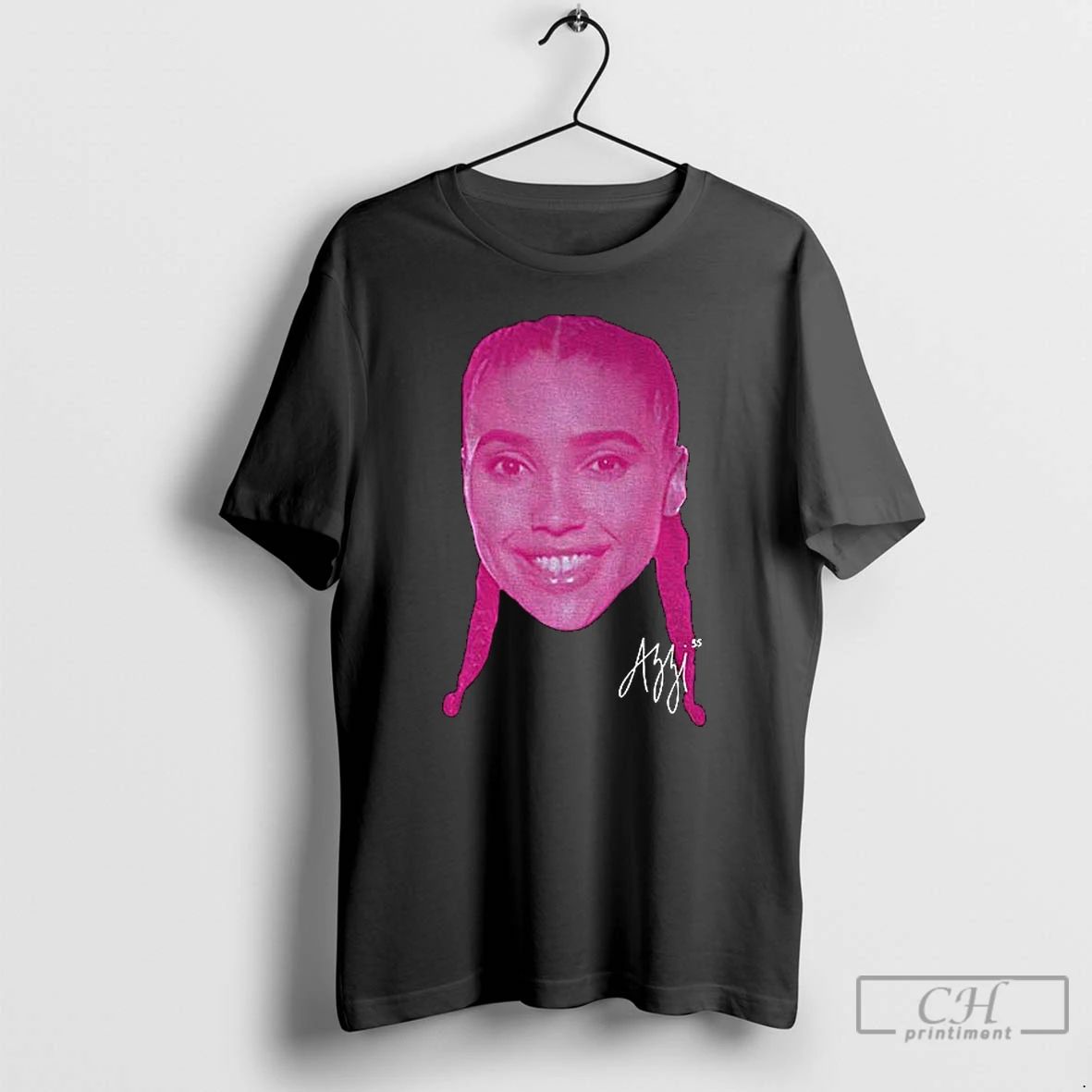 Classic Azzi Fudd Braid Iconic Signature Pink Big Head T Shirts