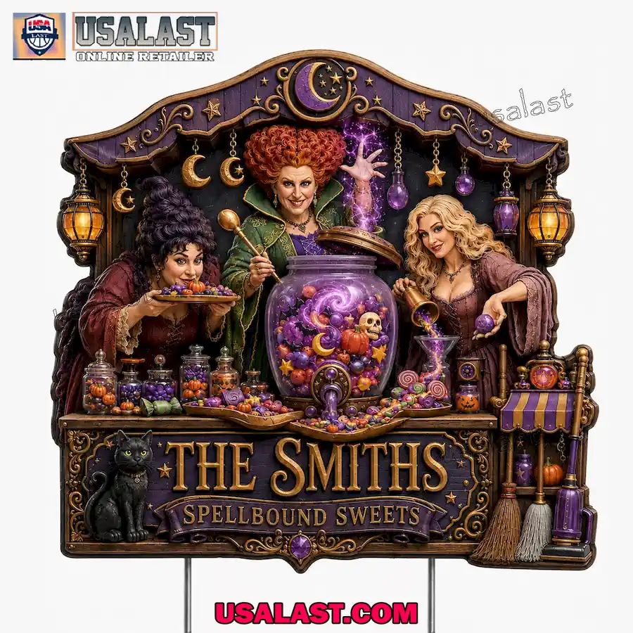 Hocus Pocus Spellbound Sweets Halloween Custom Yard Sign