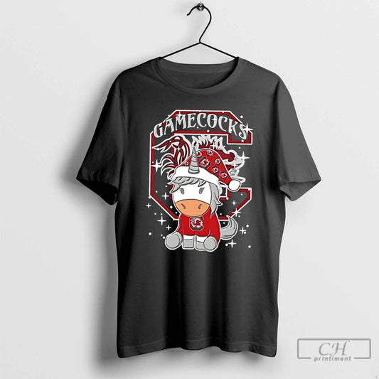 Premium South Carolina Gamecocks Football X Unicorn Merry Christmas T Shirts