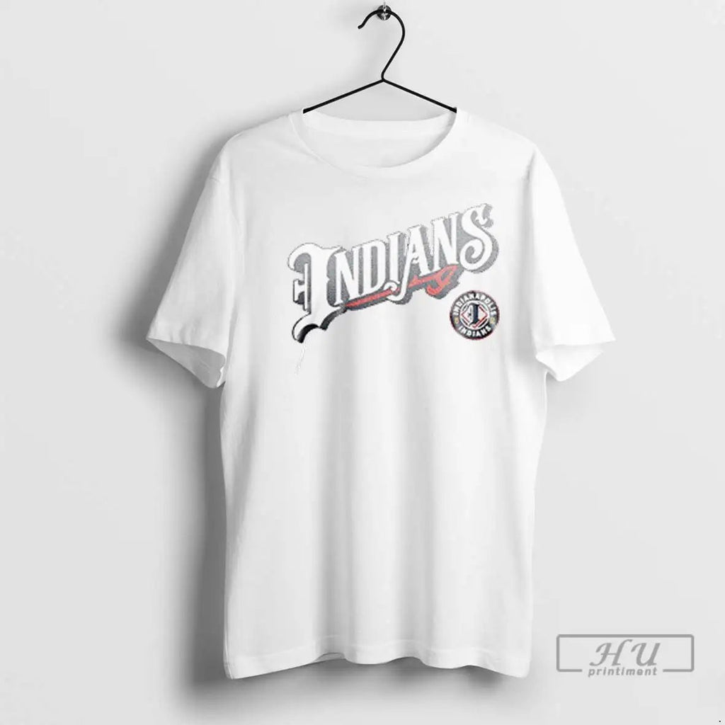 Officials Indianapolis Indians Logo Wordmark T Shirts