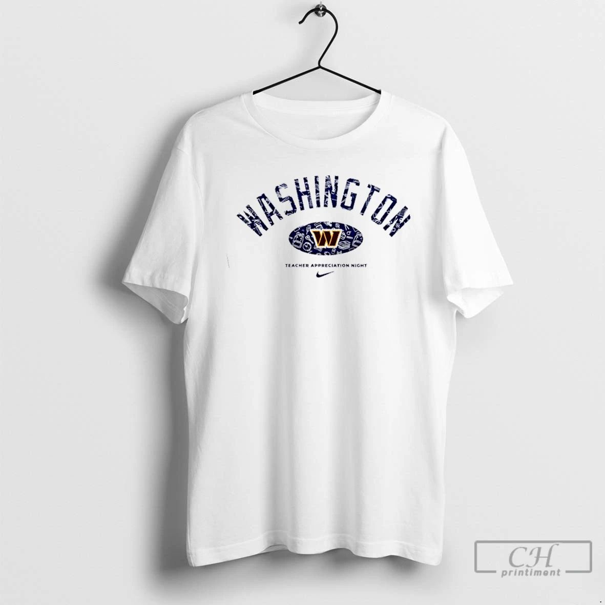 Premium Washington Commanders Teacher Appreciation Night 2 Sided T Shirts