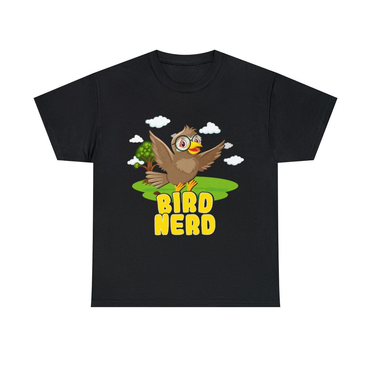 Bird Nerd Birding Graphic Tee Shirt, S-5XL