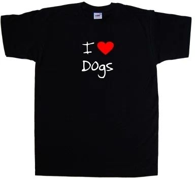 I Love Heart Dogs T-Shirt