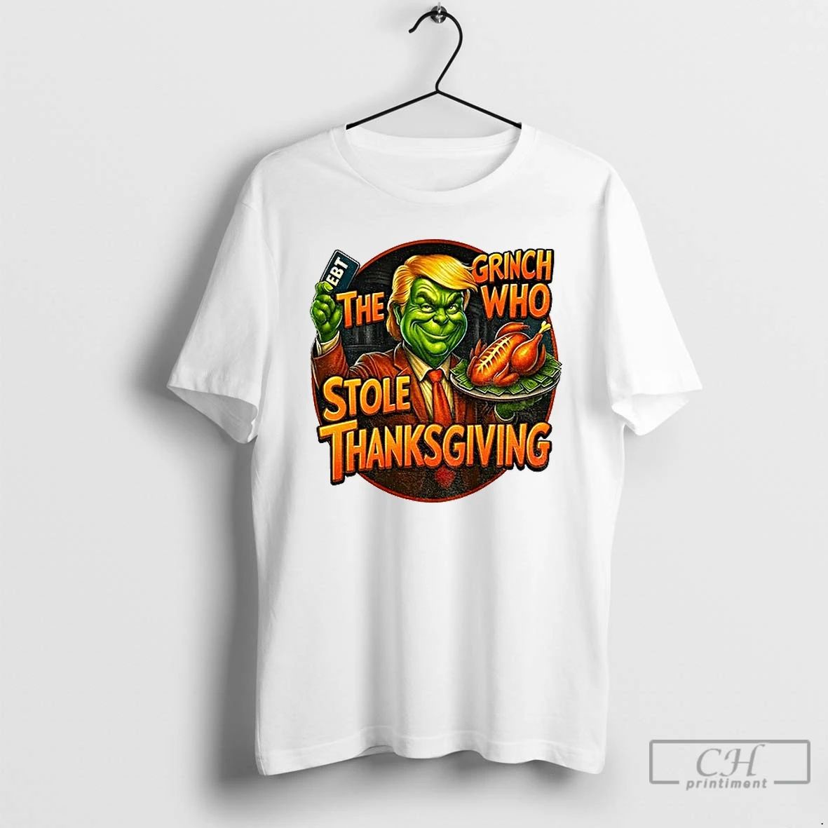 Premium Grinch X Donald Trump The Grinch Who Stole Thanksgiving T Shirts