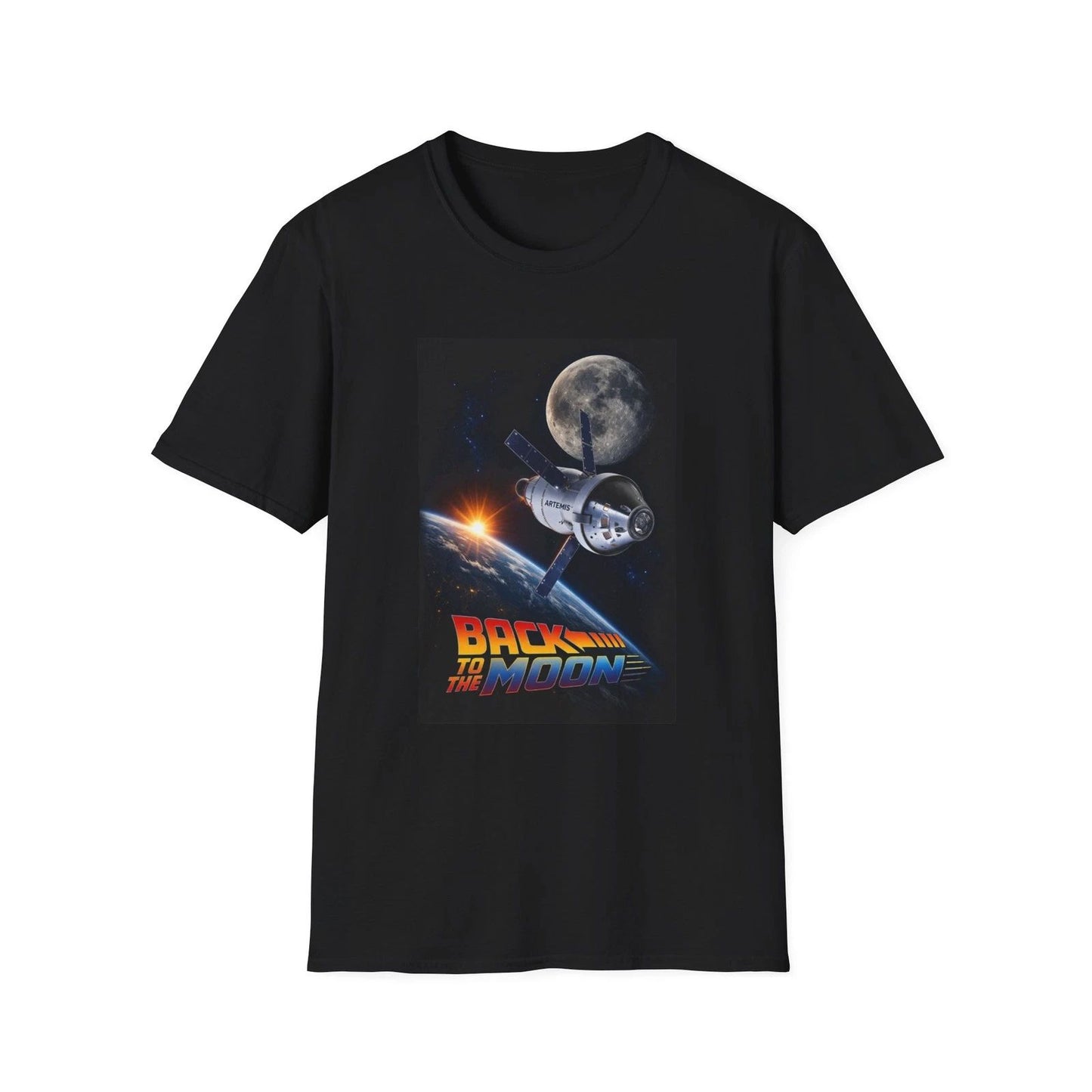 Back to the Moon Artemis Lunar Mission T-Shirt Gildan 100% Cotton