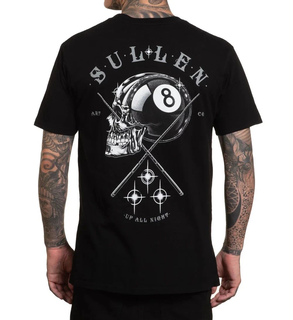 Sullen Art Collective True Artist Pin Up Tattoo Men's Premium Tee TRAGIC 8BALL