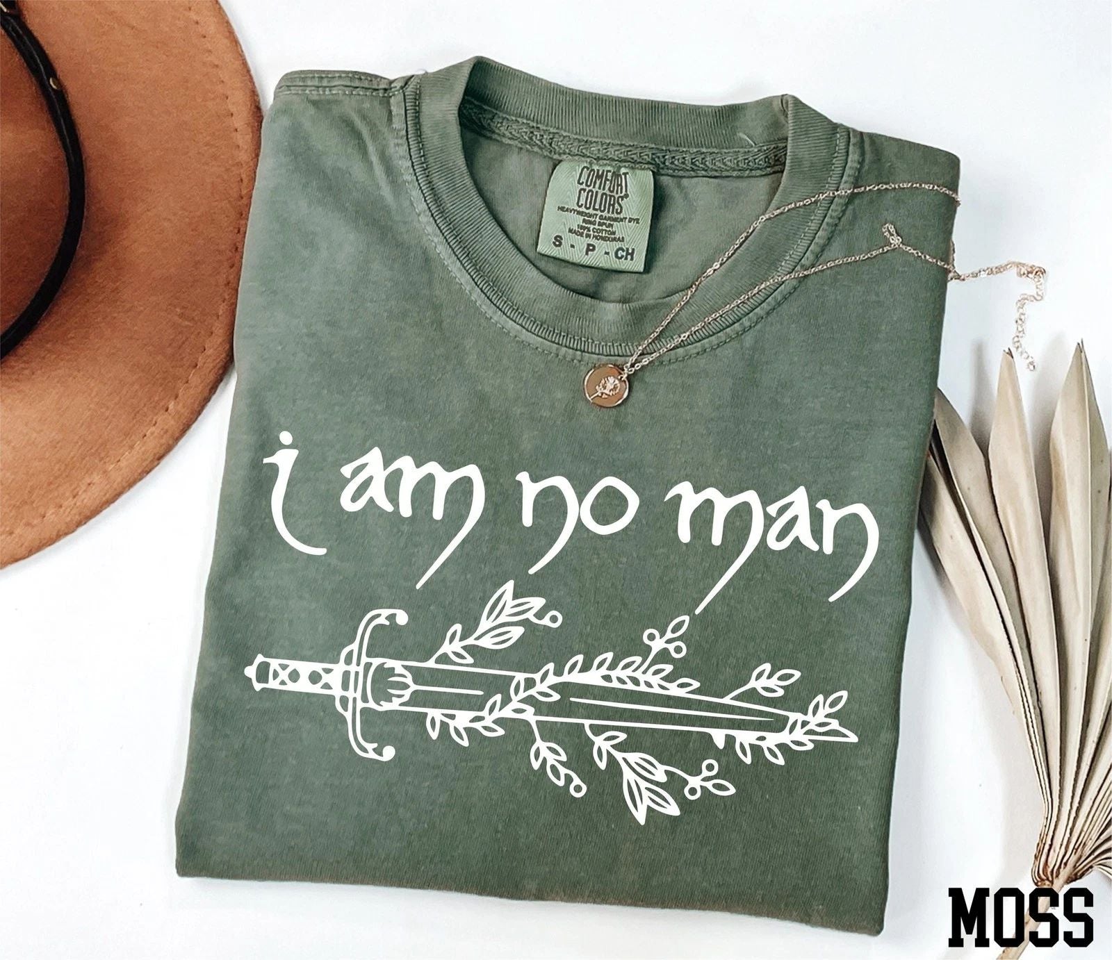 Comfort Colors  I Am No Man Shirt  Bookish Shirt  Fantasy Reader Shirt  Fantasy