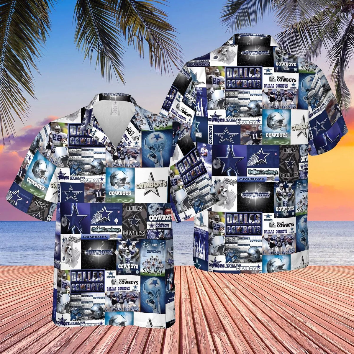 Dallas Cowboys Hawaiian Shirt with Collage Design 842648