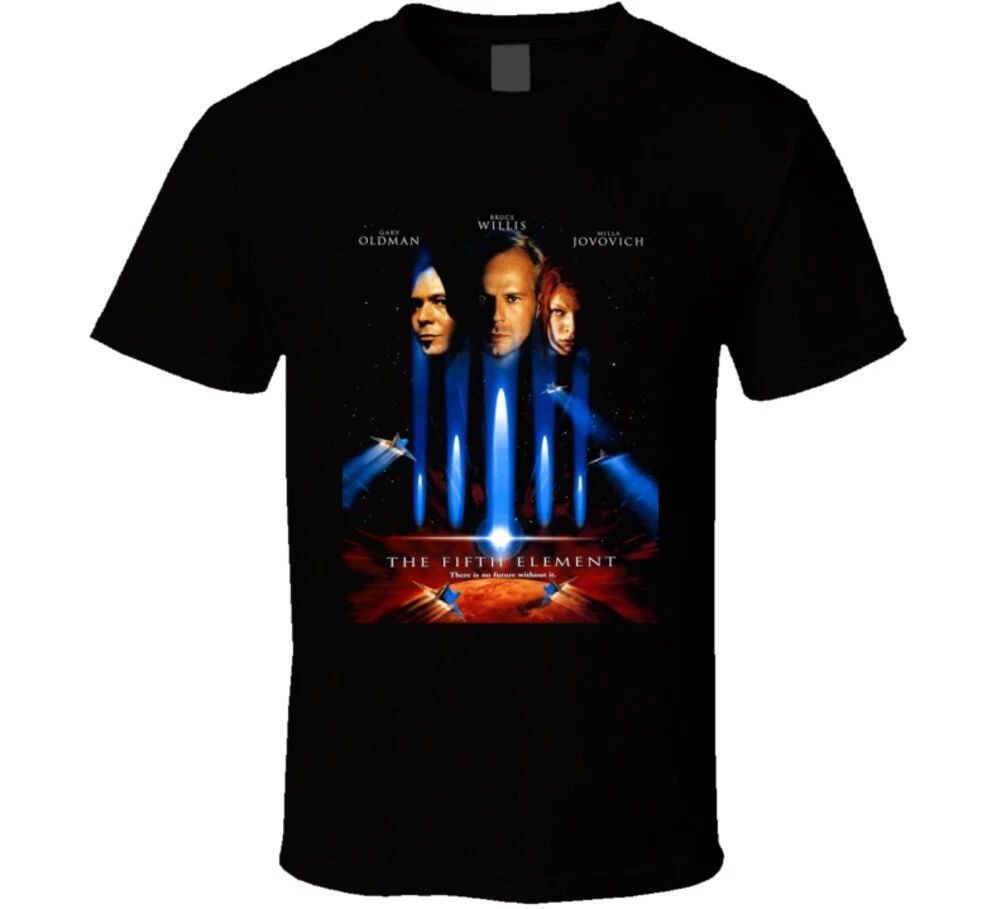 Fifth Element 90's Bruce Willis Sci Fi Retro Movie T Shirt