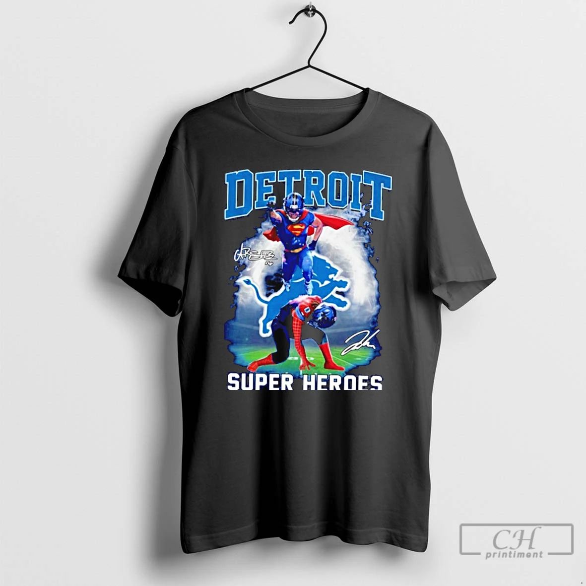 Classic 2025 Detroit Super Heroes T Shirts