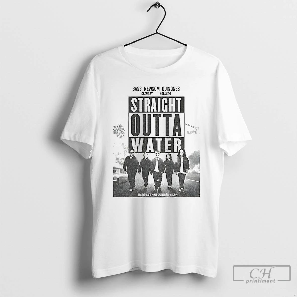 Premium Straight Outta Water Bass Newsom Quinones Crowley Horvath T Shirts