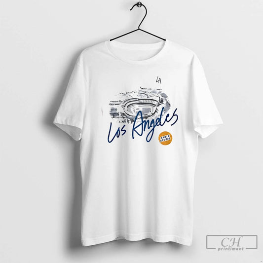 Classic Los Angeles Dodgers Baseball The Blue Crew Stadium 2 Sided T Shirts