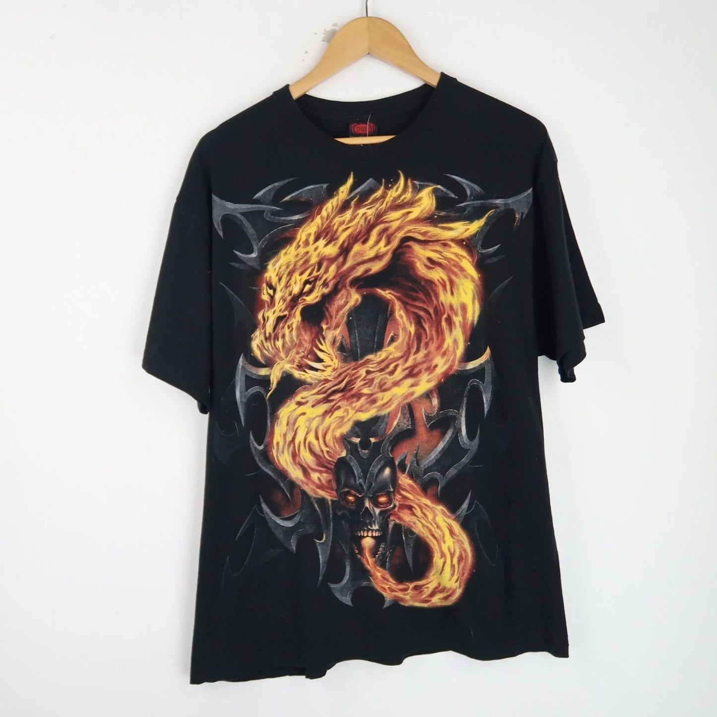Vintage 90'S Fantasy Graphic T-shirt Biker SZ XL (T7591)