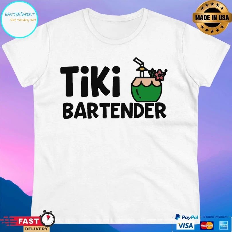 Coconut Drink Tiki Bartender T-shirt