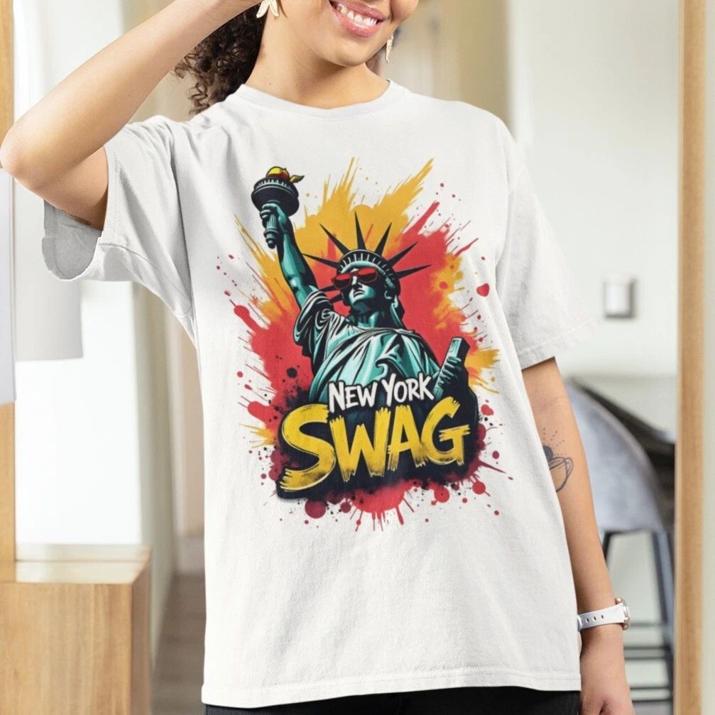 New York Swag Short Sleeve T-Shirt, Urban NYC Graphic Tee, Shirt for City Lovers