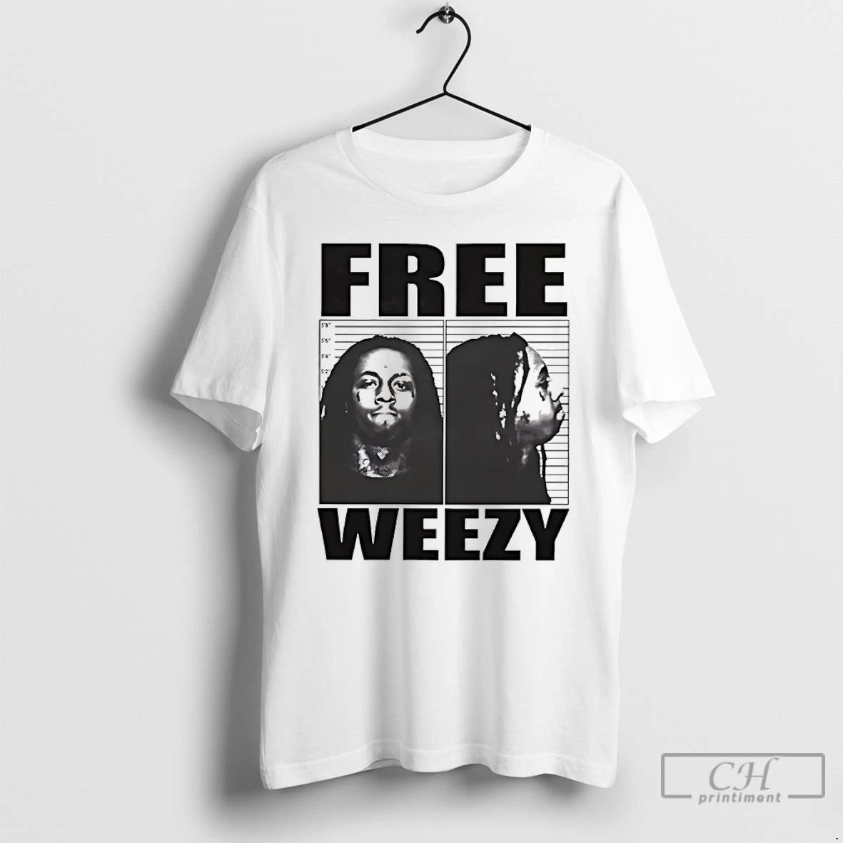 Premium Free Weezy Lil Wayne Mugshot T Shirts