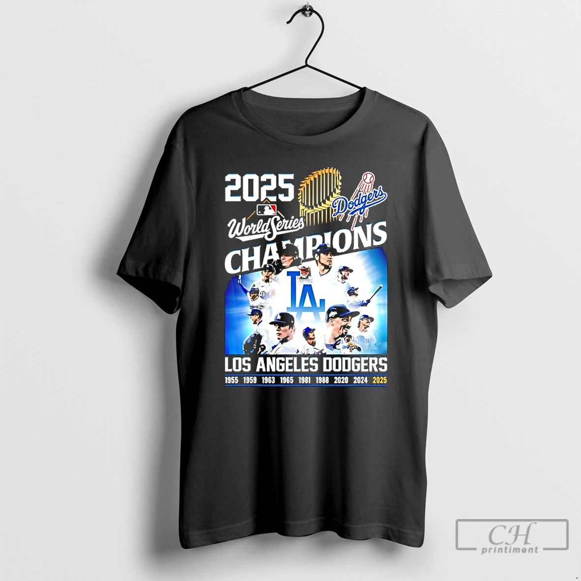 Classic Los Angeles Baseball World Series Champions 2025 All Team T Shirts