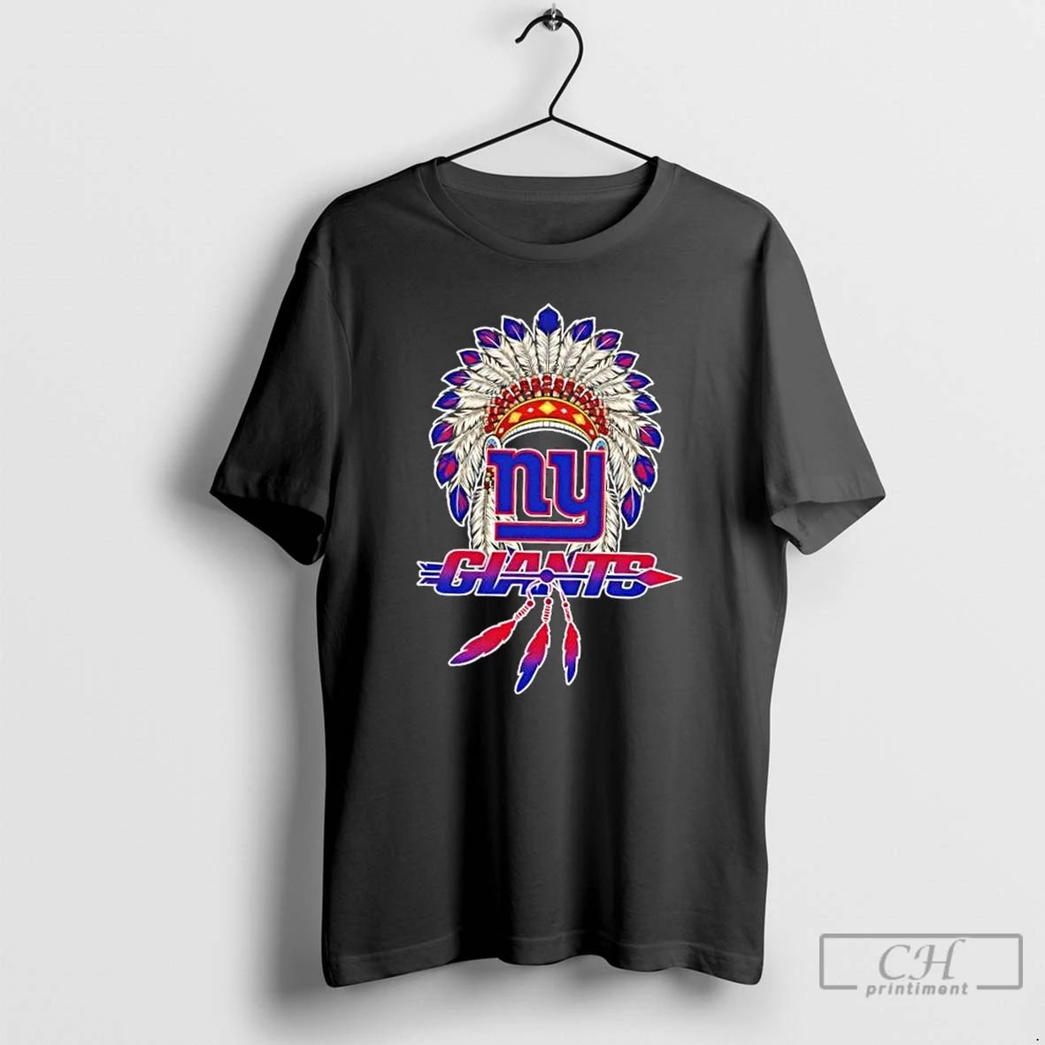 Premium New York Giants Football X Native American T Shirts