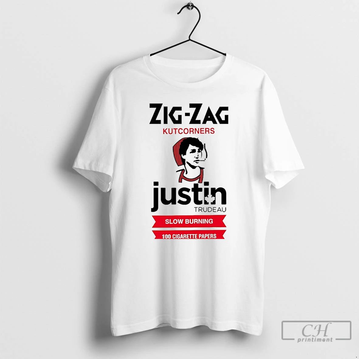 Classic Zig Zag Kutcorners Justin Trudeau Slow Burning T Shirts