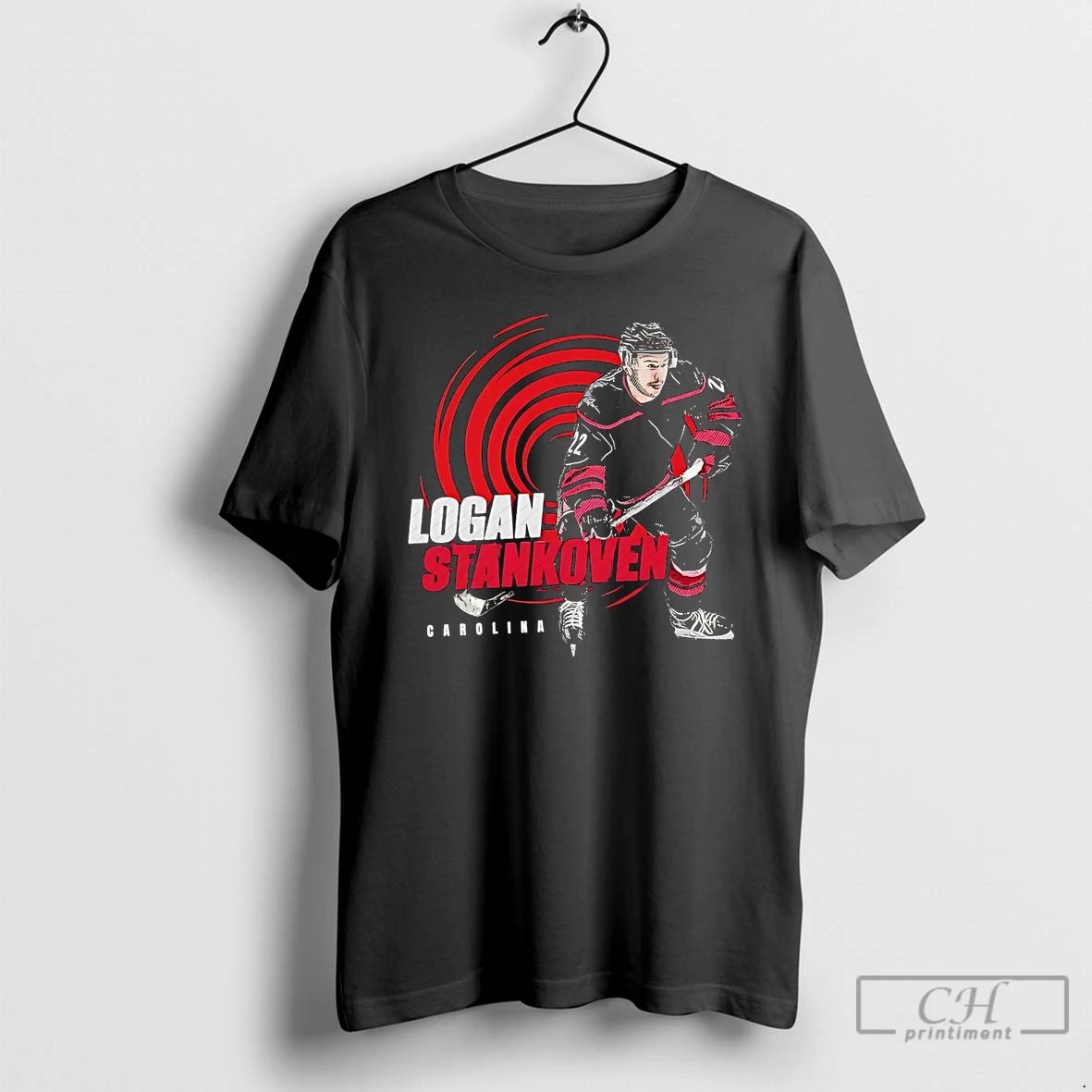 Classic Logan Stankoven Portrait Carolina Hurricanes T Shirts