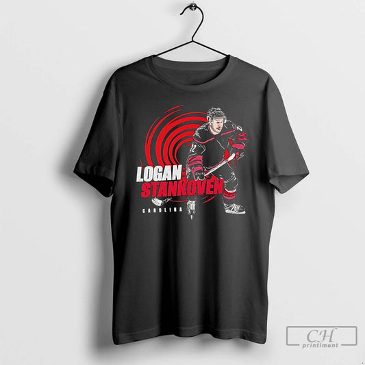 Classic Logan Stankoven Portrait Carolina Hurricanes T Shirts