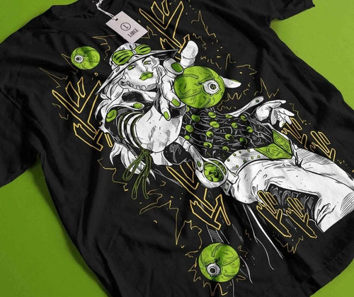 Anime Gyro Jojo's Bizarre Adventure Black T Shirt Size S - 5XL